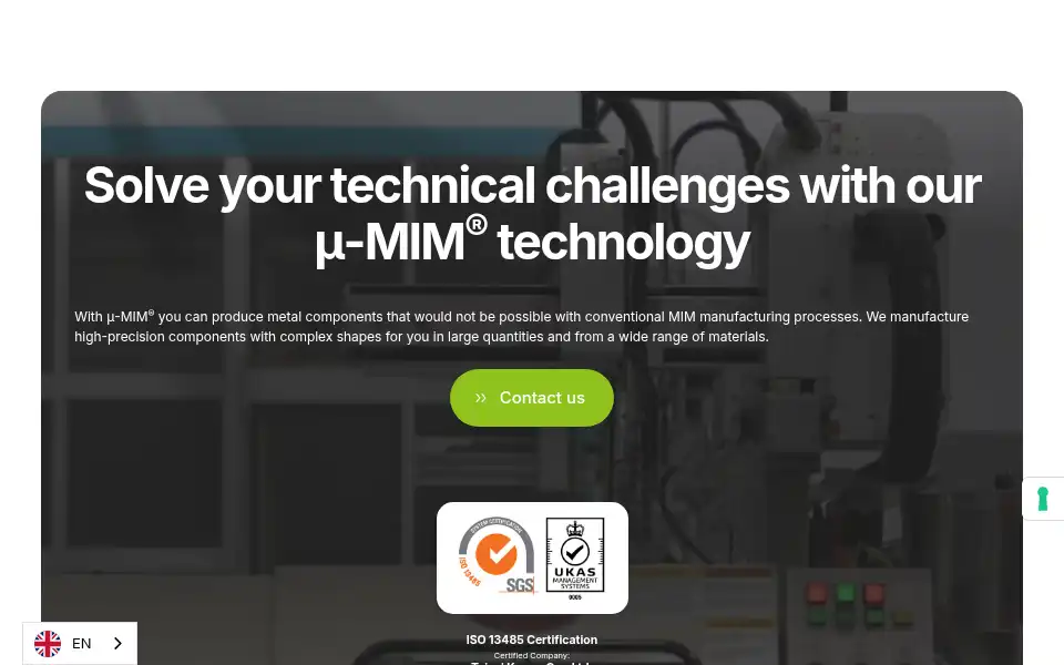 Screenshot of micro-mim-europe.com