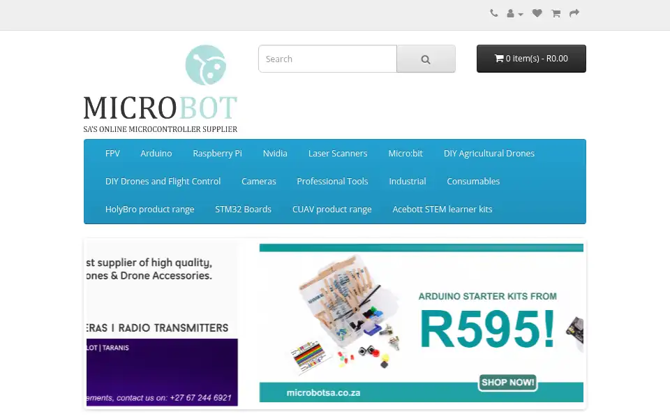 Screenshot of microbotsa.co.za