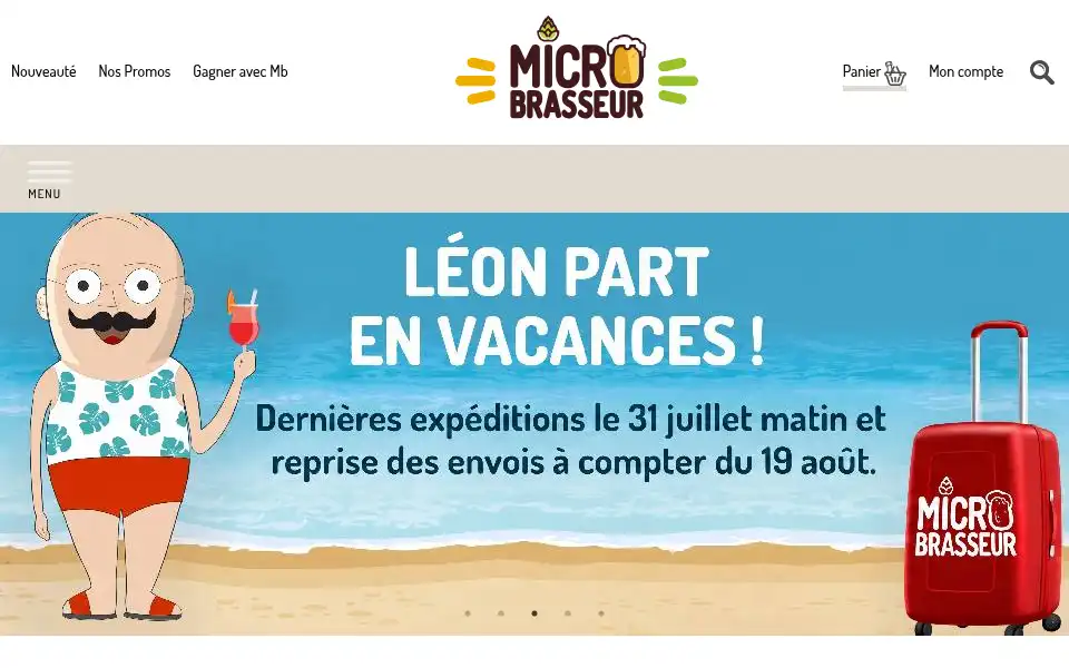 Screenshot of microbrasseur.com