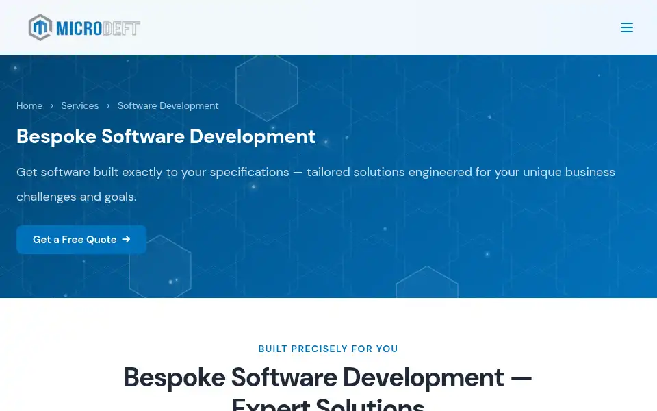 Screenshot of microdeft.com