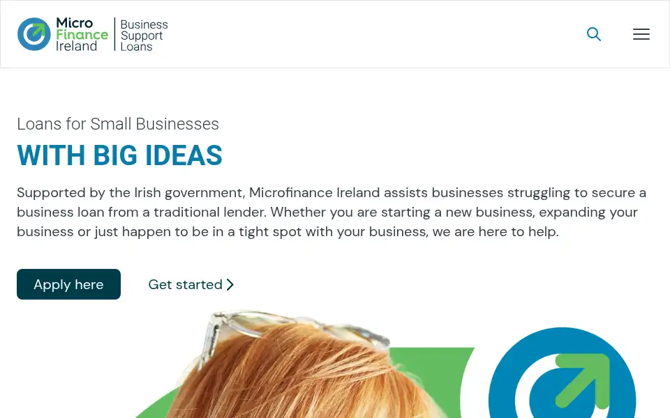 Screenshot of microfinanceireland.ie