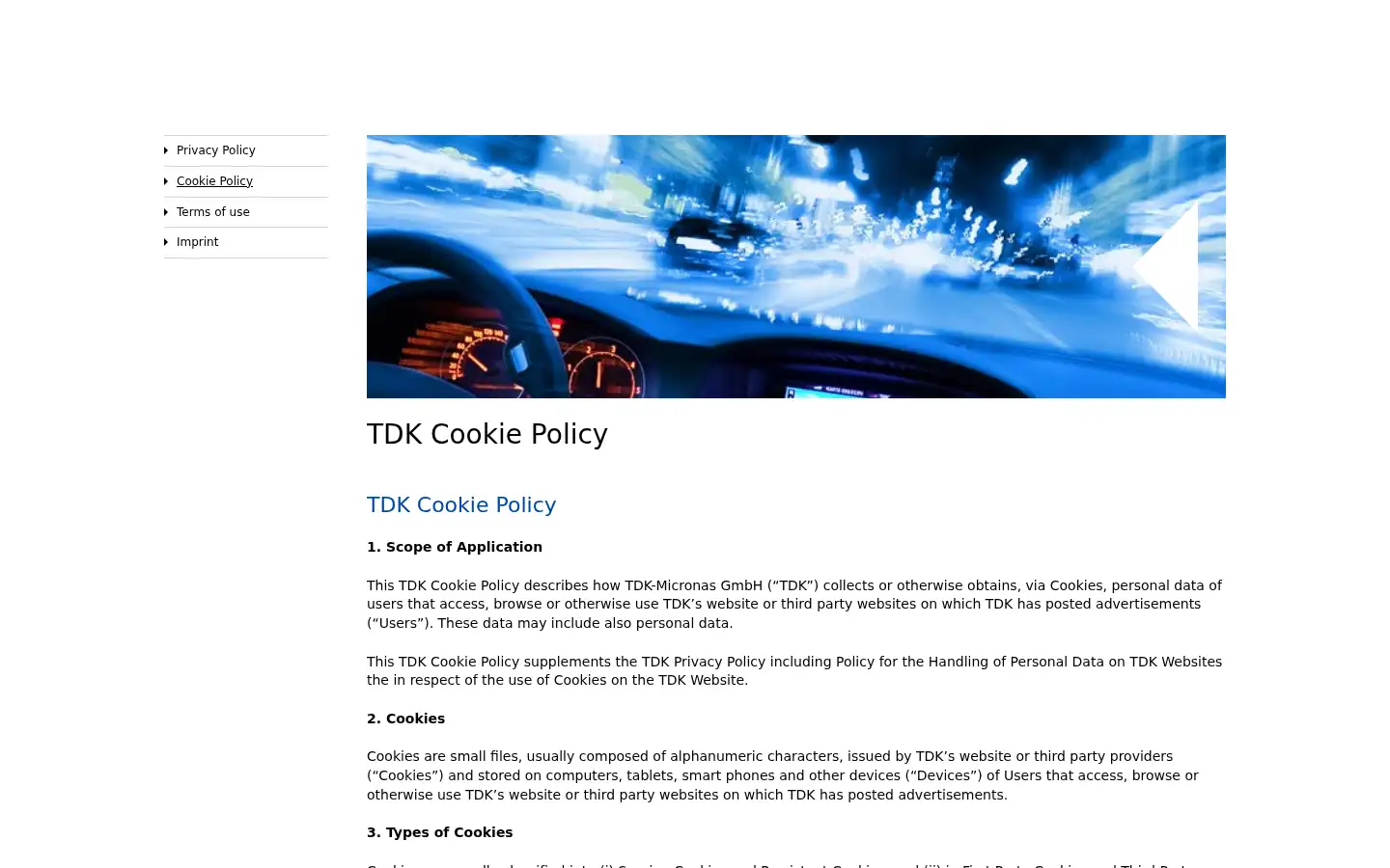Screenshot of micronas.com