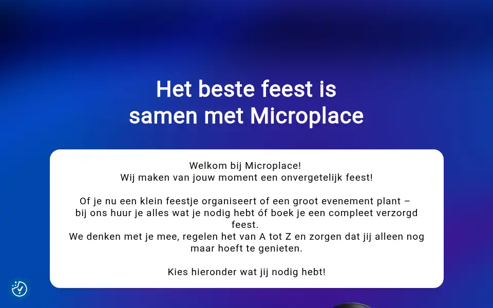 Screenshot of microplace.nl