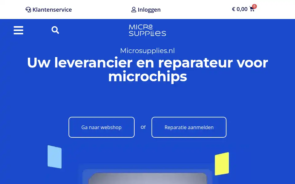 Screenshot of microsupplies.nl