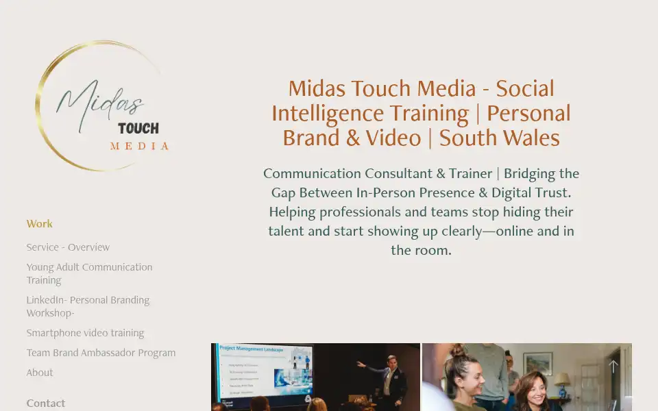 Screenshot of midastouchmedia.co.uk