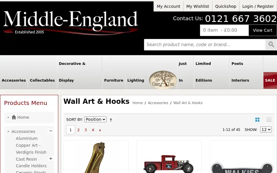 Screenshot of middle-england.net