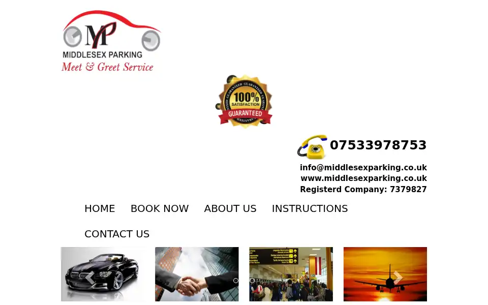 Screenshot of middlesexparking.co.uk