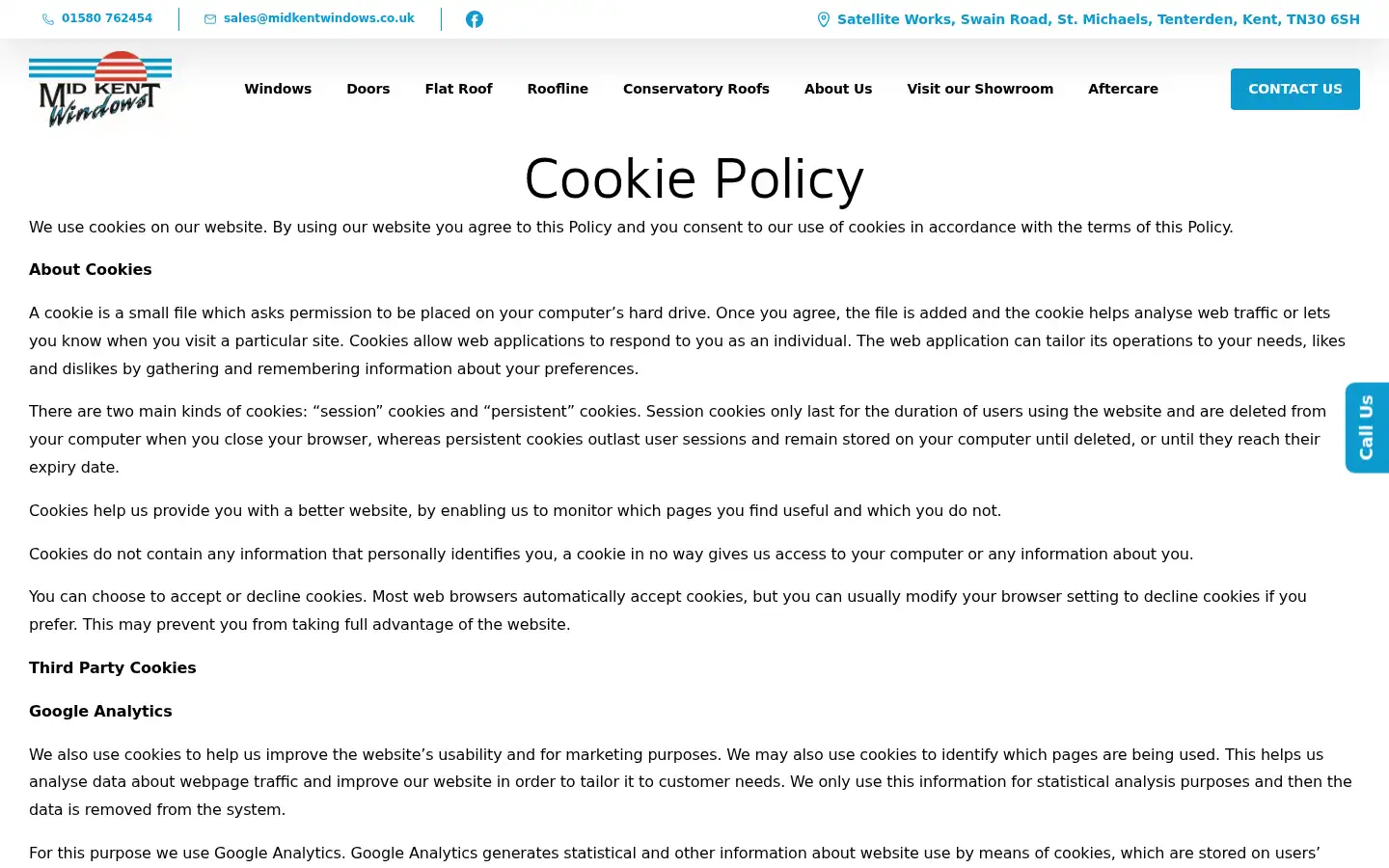 Screenshot of midkentwindows.co.uk