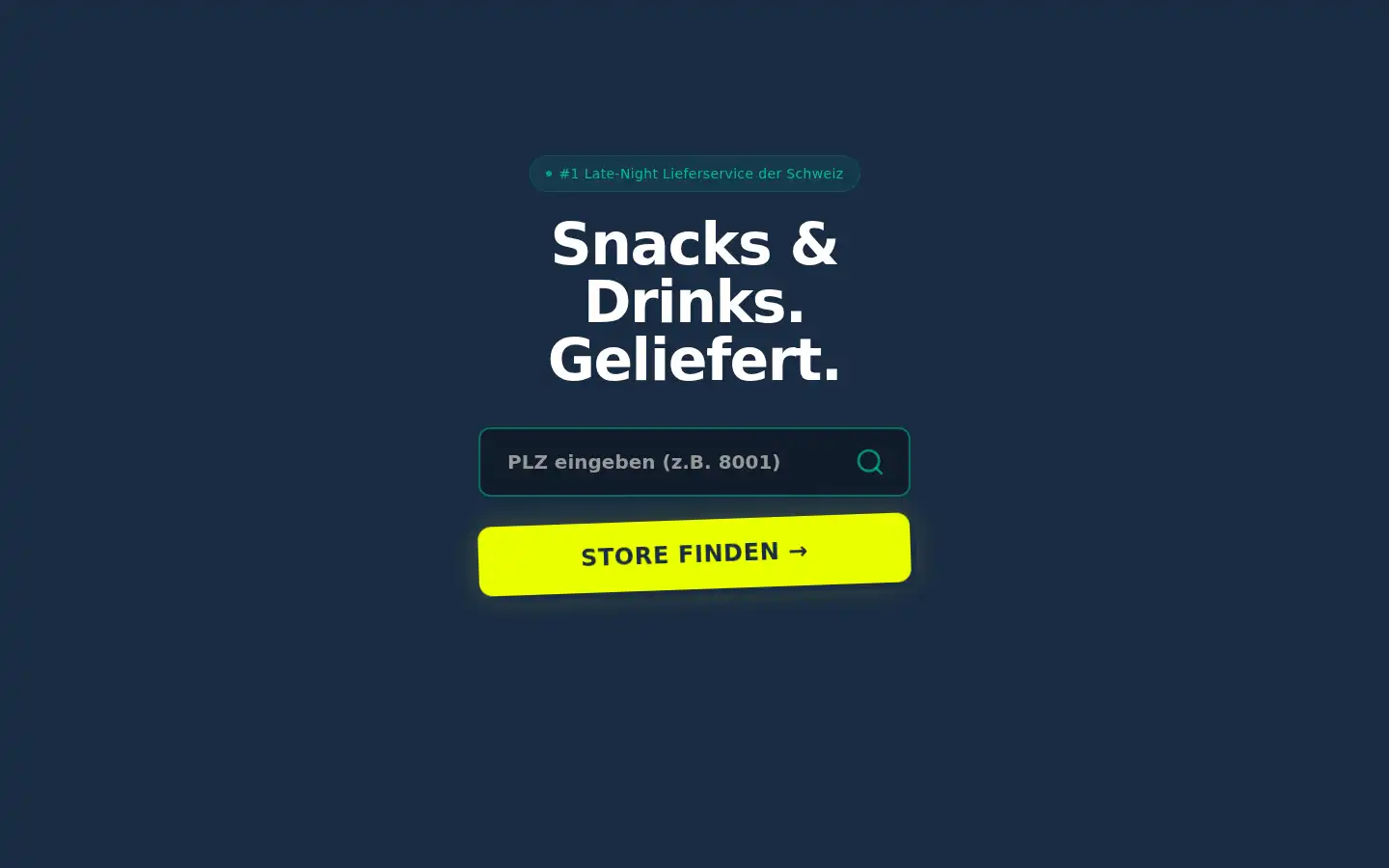 Screenshot of midnightdelivery.ch