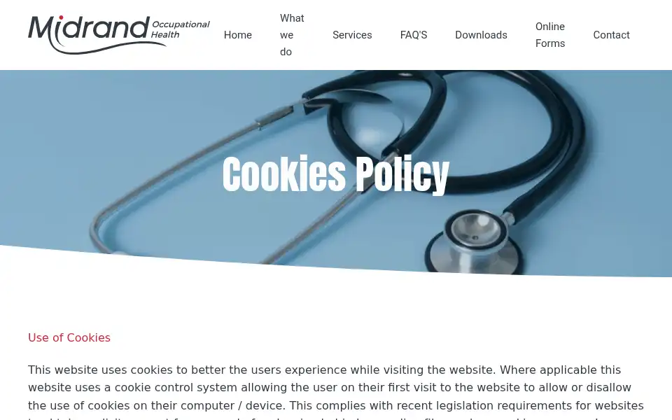 Screenshot of midrand.co.uk