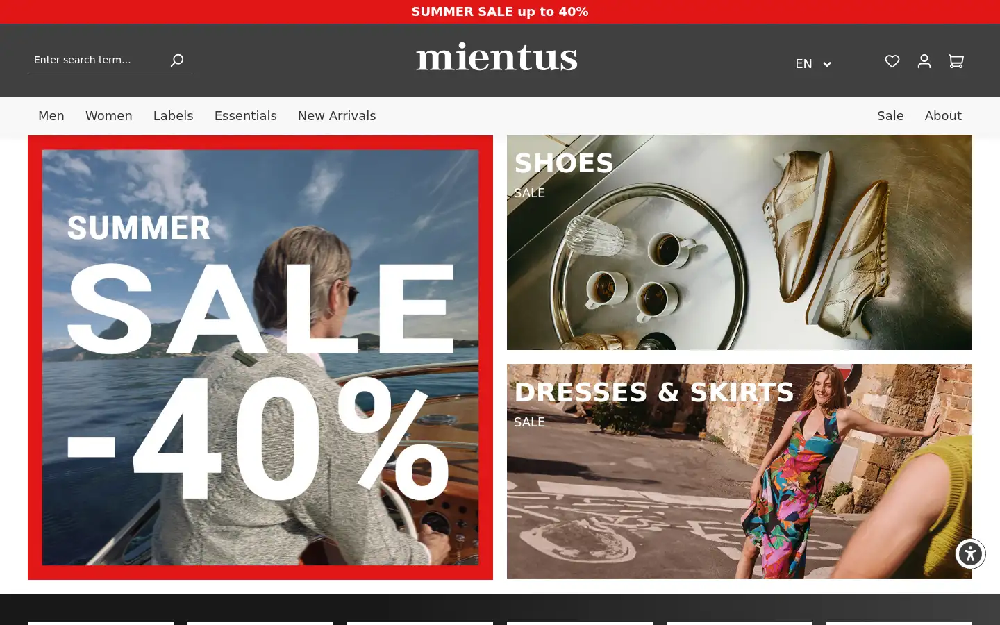 Screenshot of mientus.com