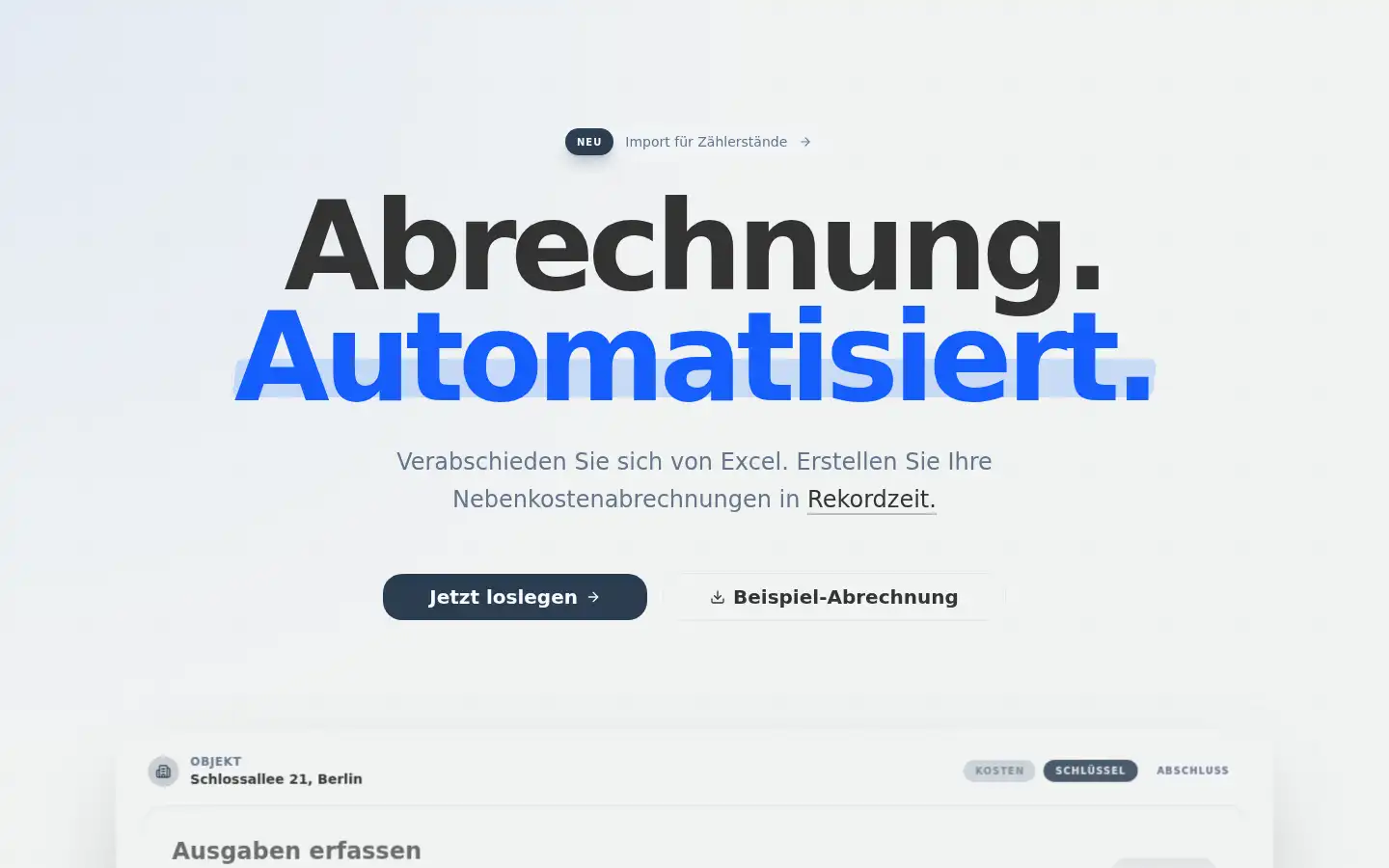 Screenshot of mietevo.de