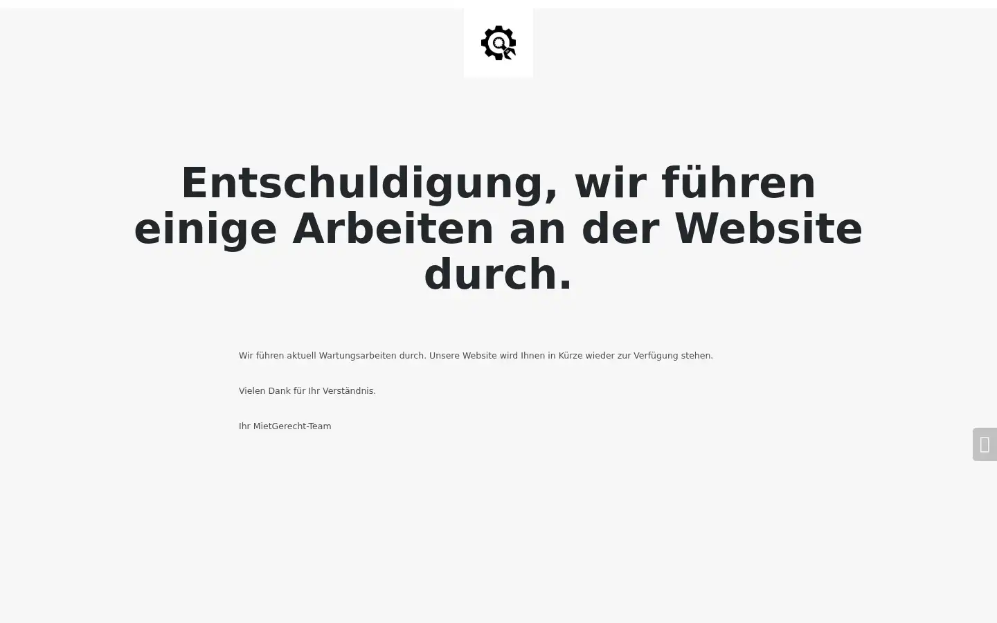 Screenshot of mietgerecht.de