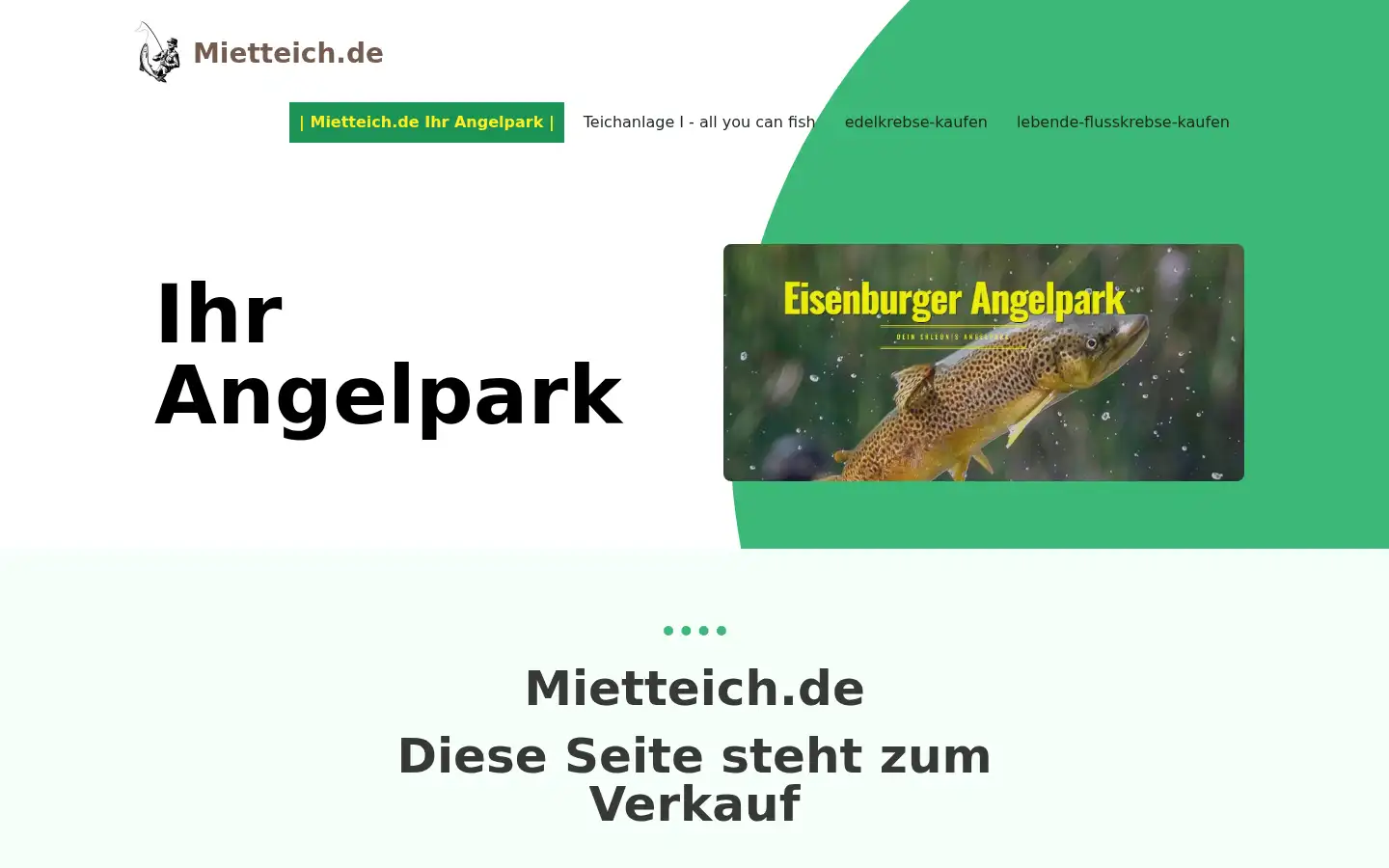 Screenshot of mietteich.de