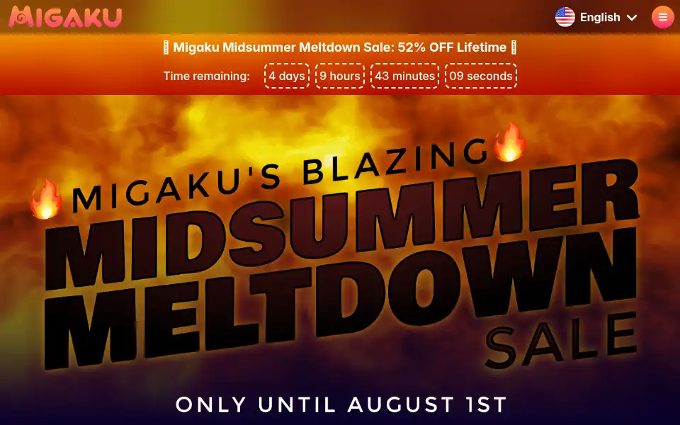 Screenshot of migaku.com