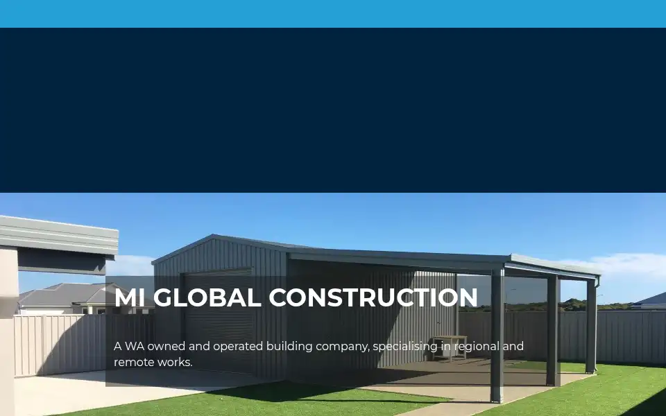 Screenshot of miglobalconstruction.com.au