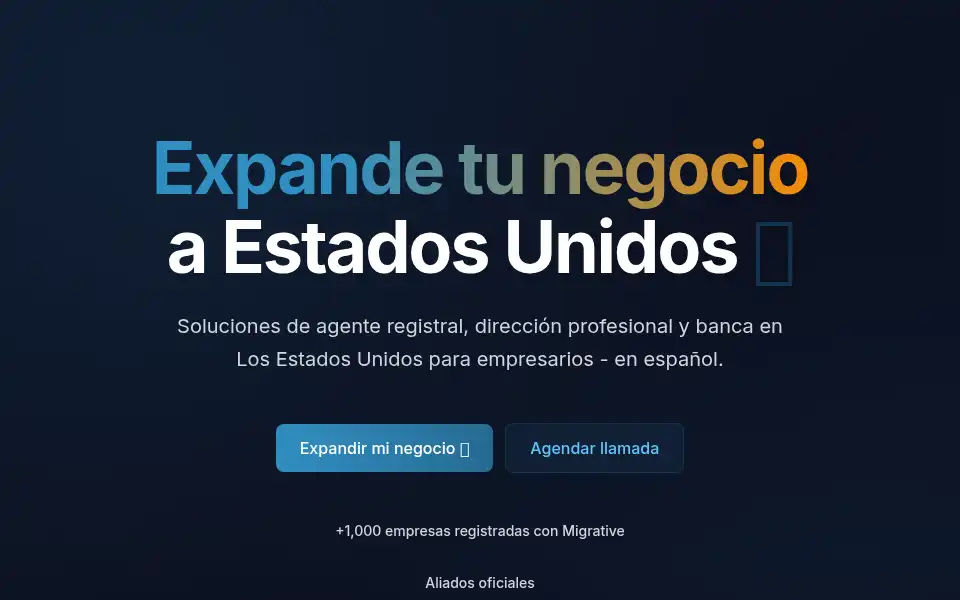 Screenshot of migrative.us