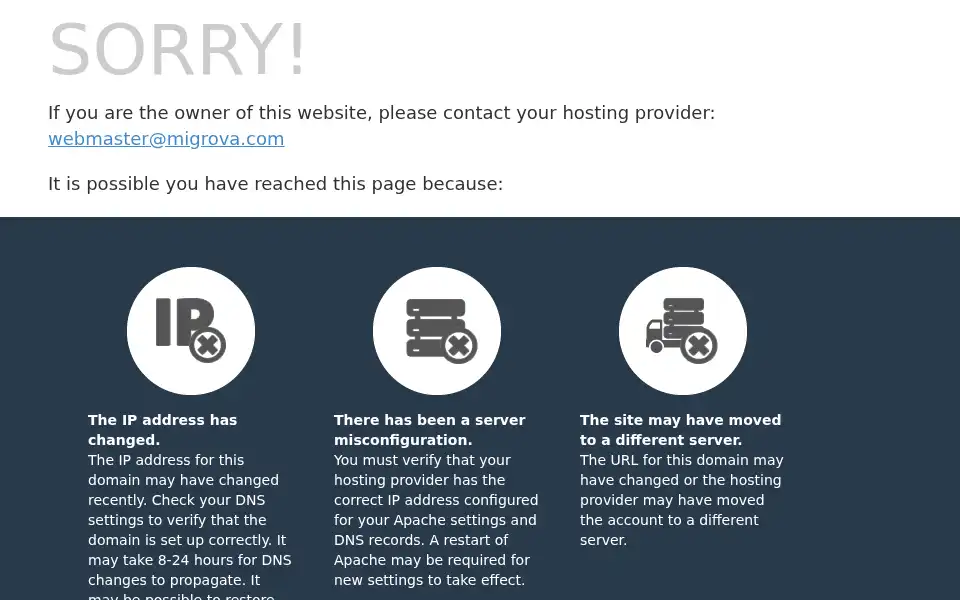 Screenshot of migrova.com