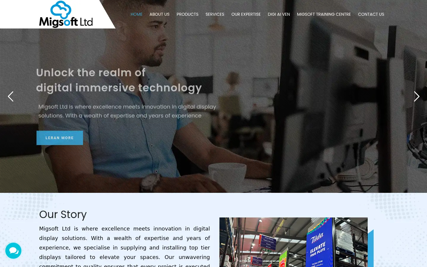 Screenshot of migsoft.co.uk