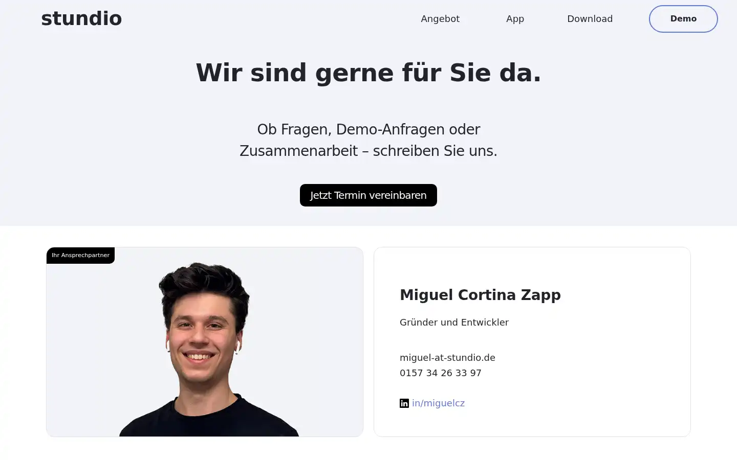 Screenshot of miguelcz.com