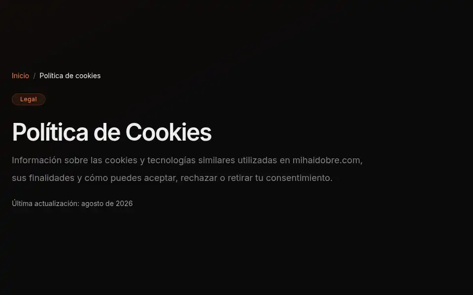 Screenshot of mihaidobre.co.uk