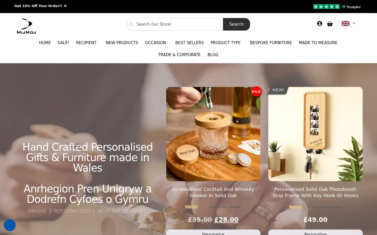 Screenshot of mijmoj.co.uk