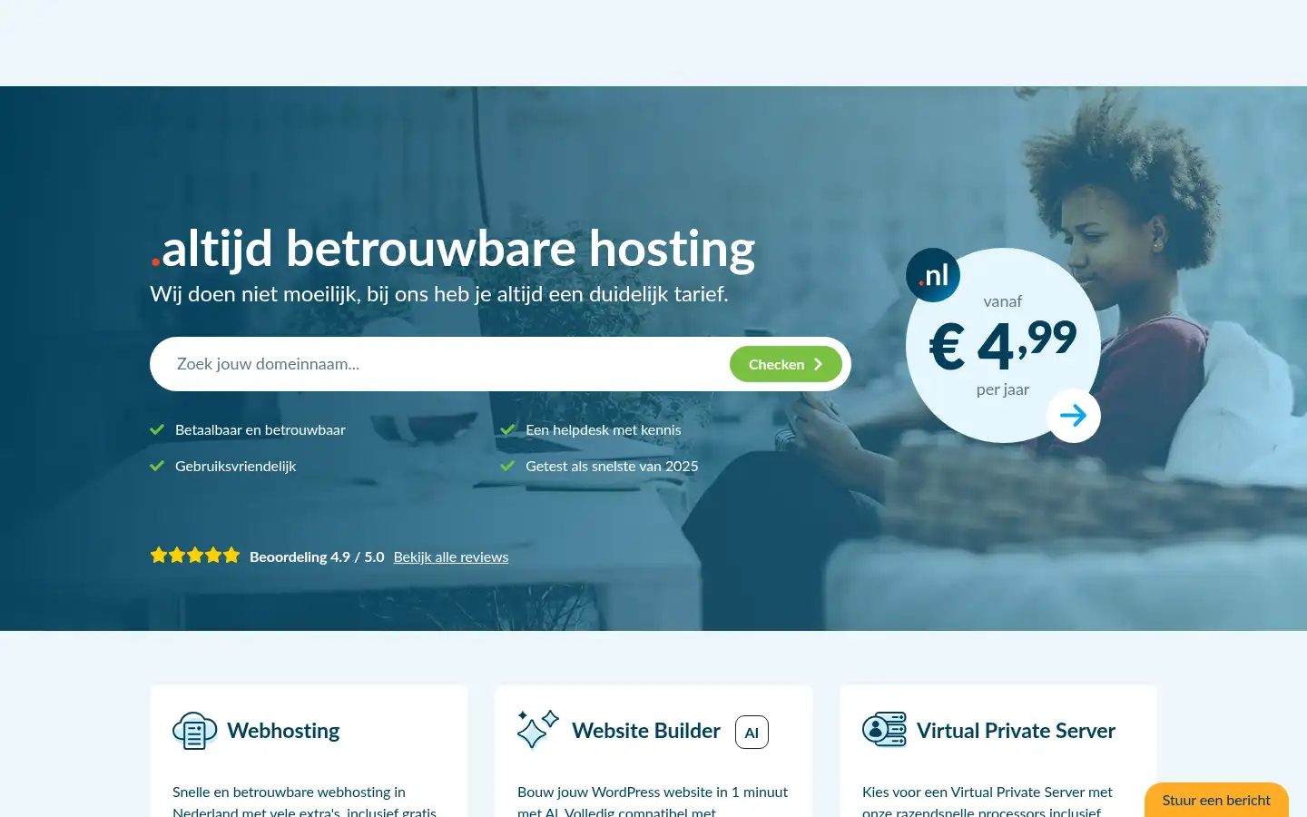 Screenshot of mijn.host