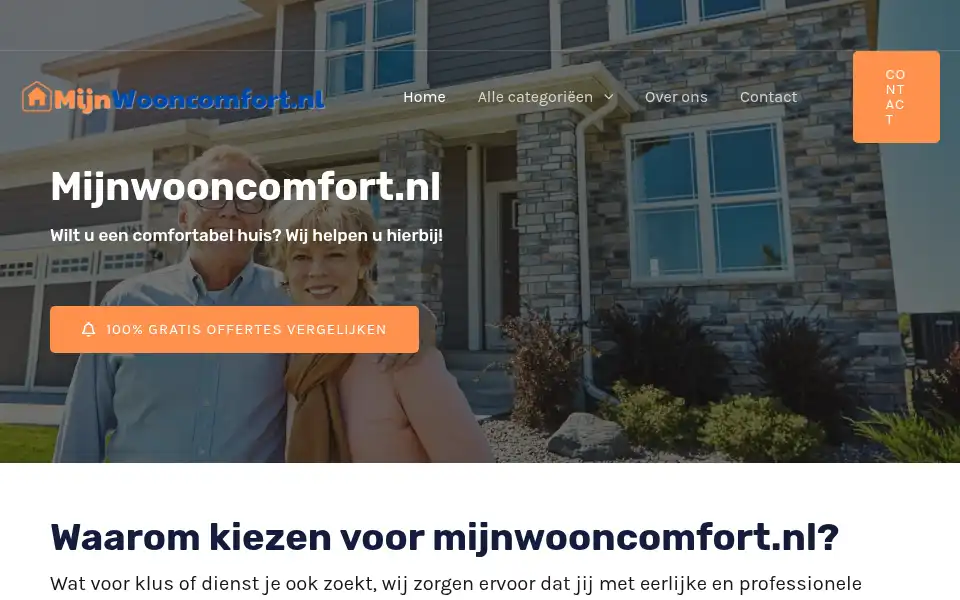 Screenshot of mijnwooncomfort.nl