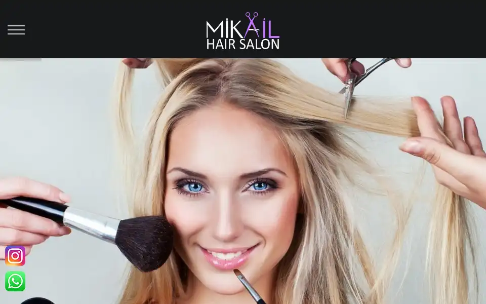 Screenshot of mikailhairsalon.com