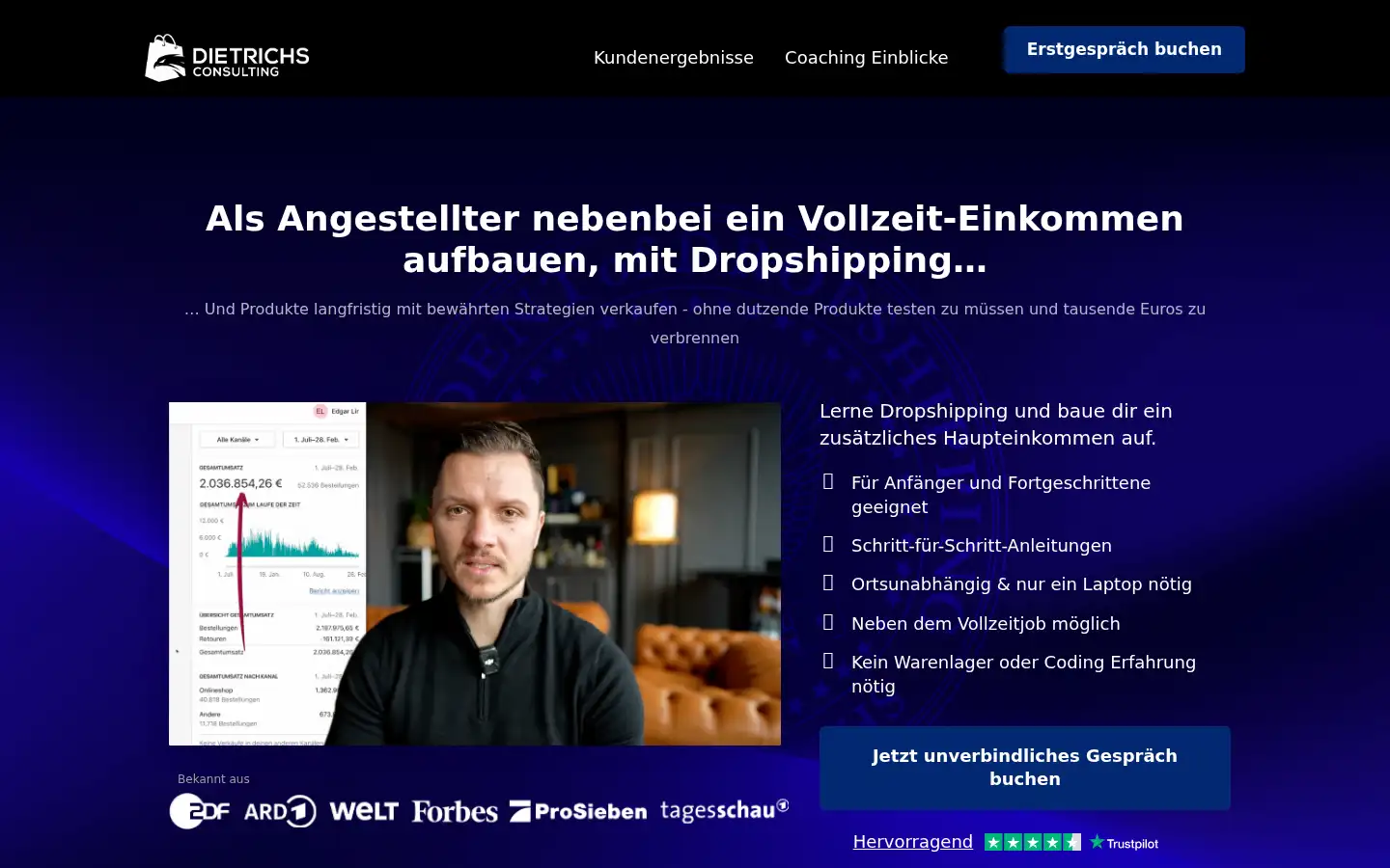 Screenshot of mikdietrichs.de