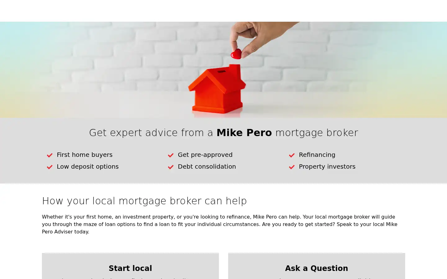 Screenshot of mikepero.co.nz