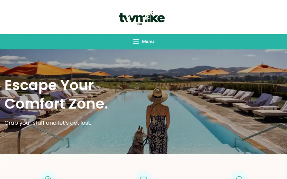 Screenshot of mikestourism.com