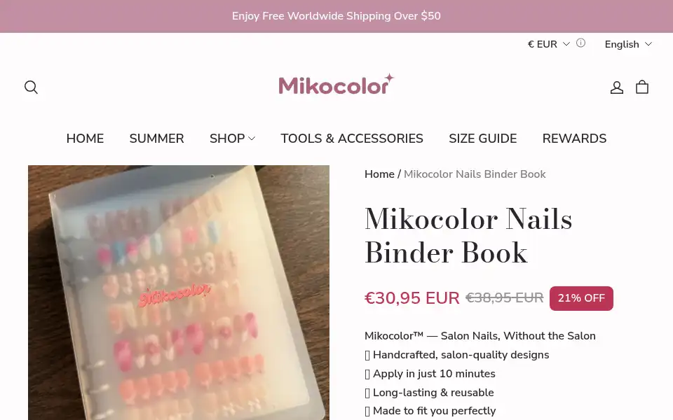 Screenshot of mikocolor.com