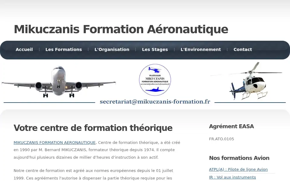 Screenshot of mikuczanis-formation.fr