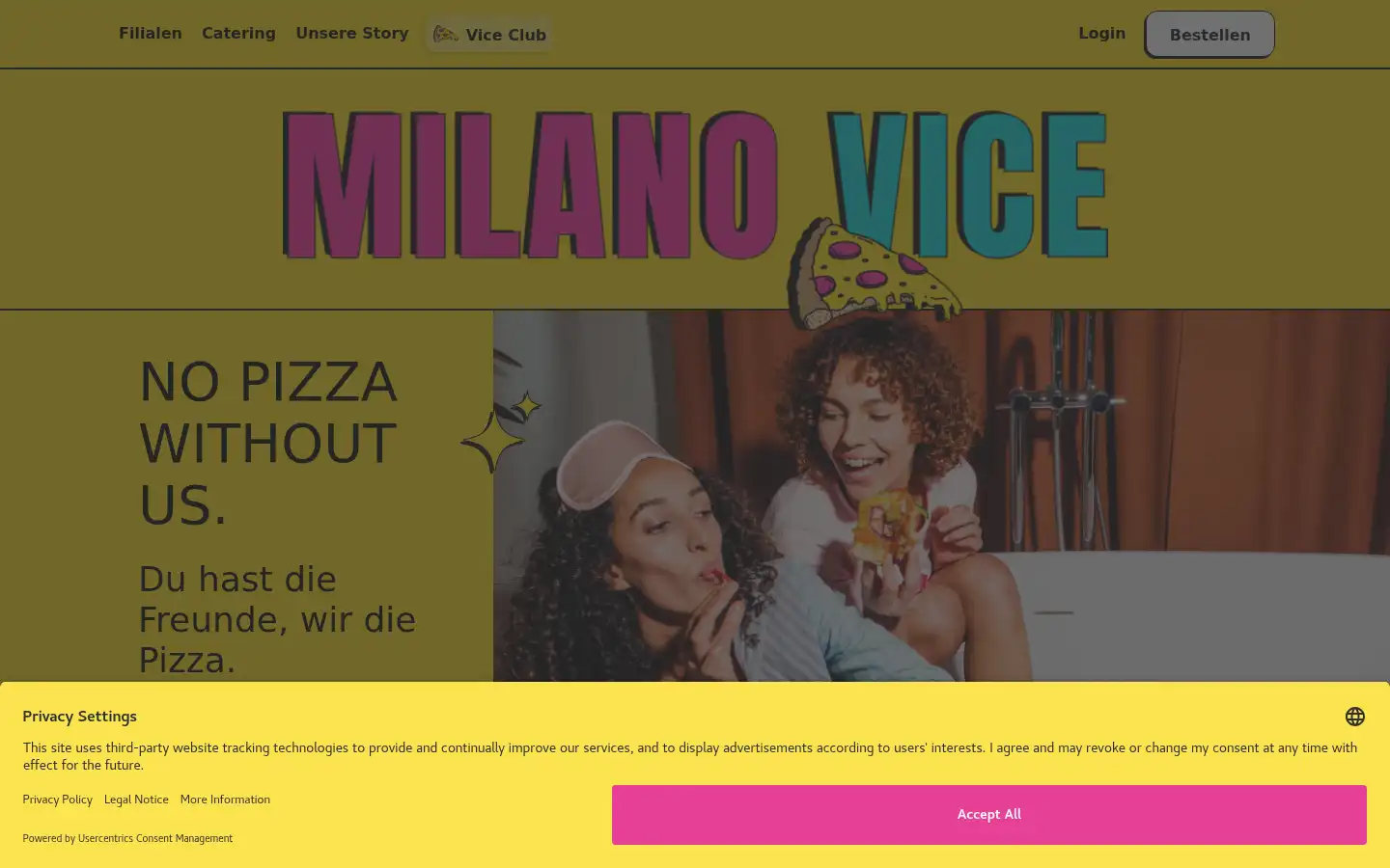 Screenshot of milano-vice.de