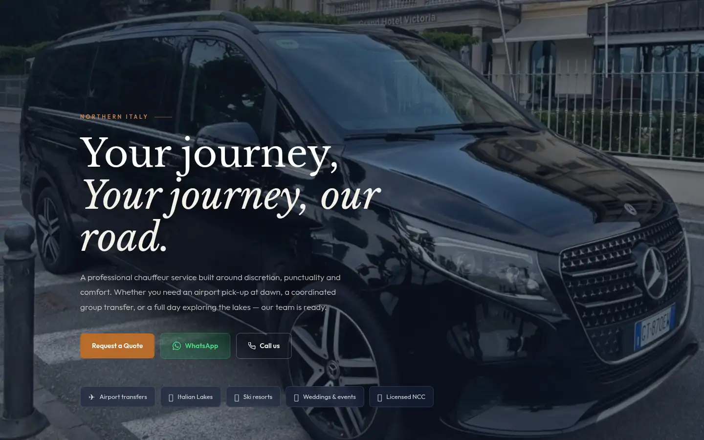 Screenshot of milantravel.net