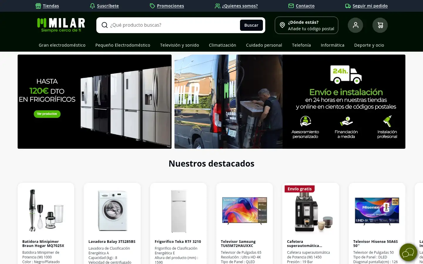 Screenshot of milar.es