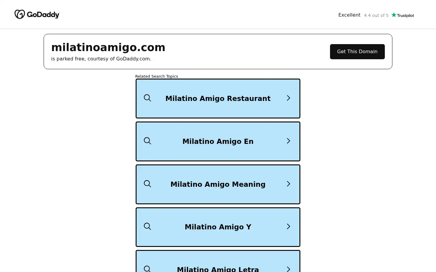 Screenshot of milatinoamigo.com