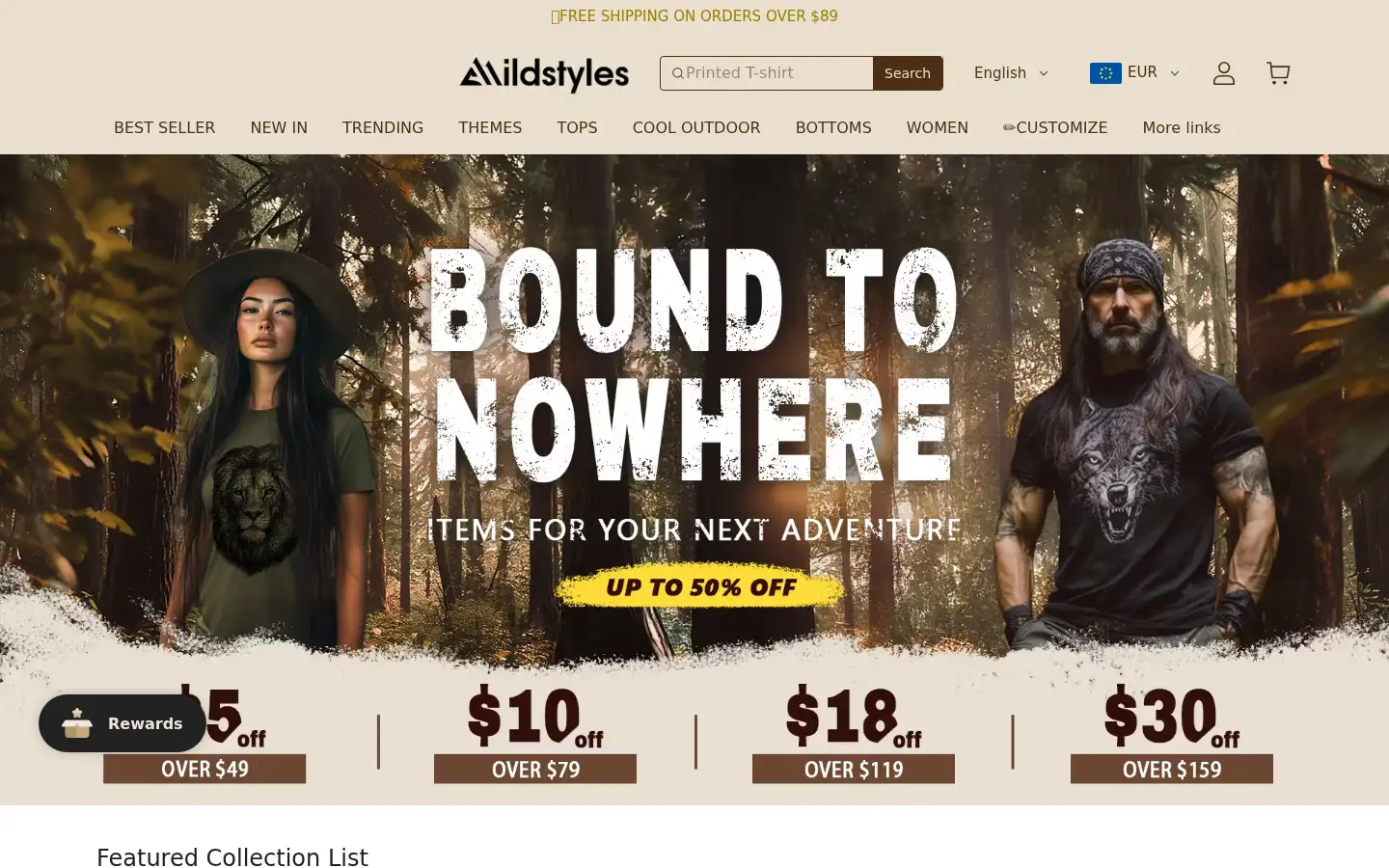 Screenshot of mildstyles.com