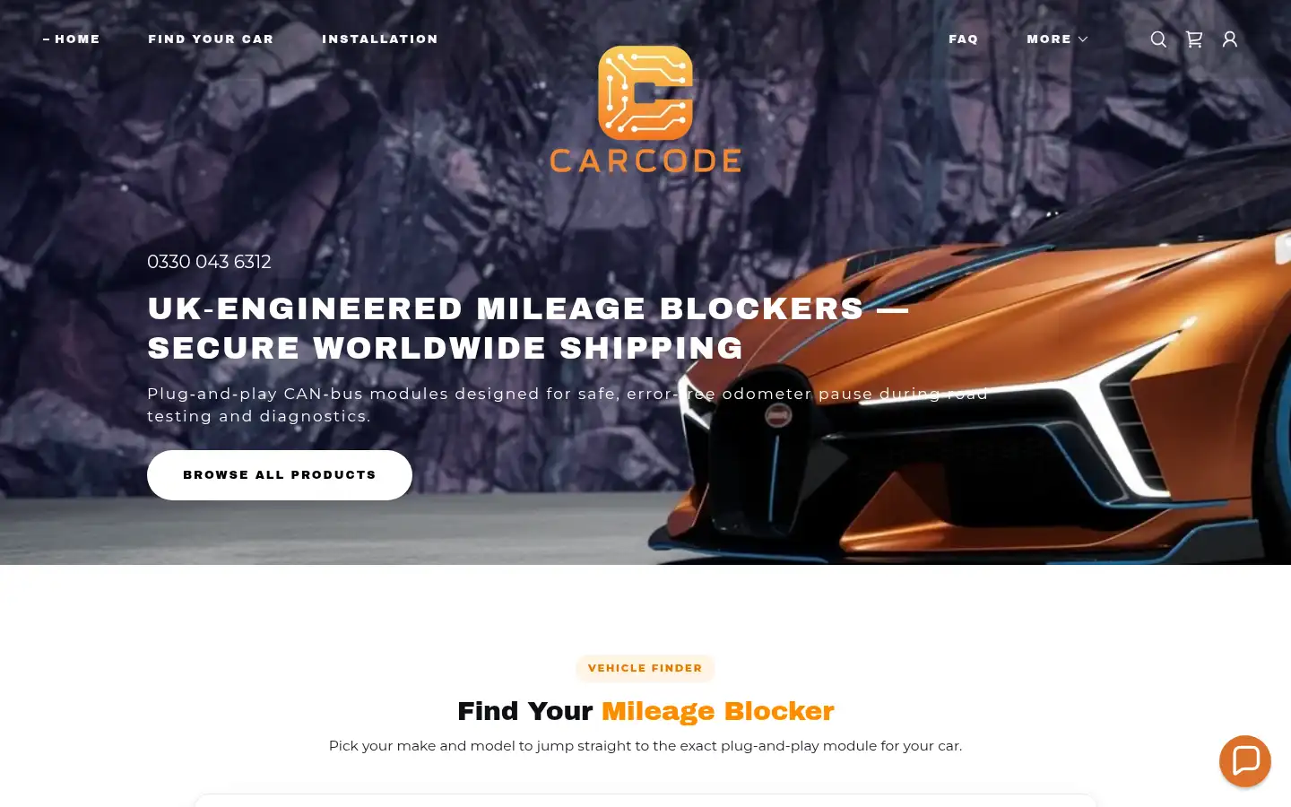 Screenshot of mileageblocker.com