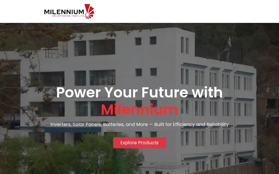 Screenshot of milenniumindia.com
