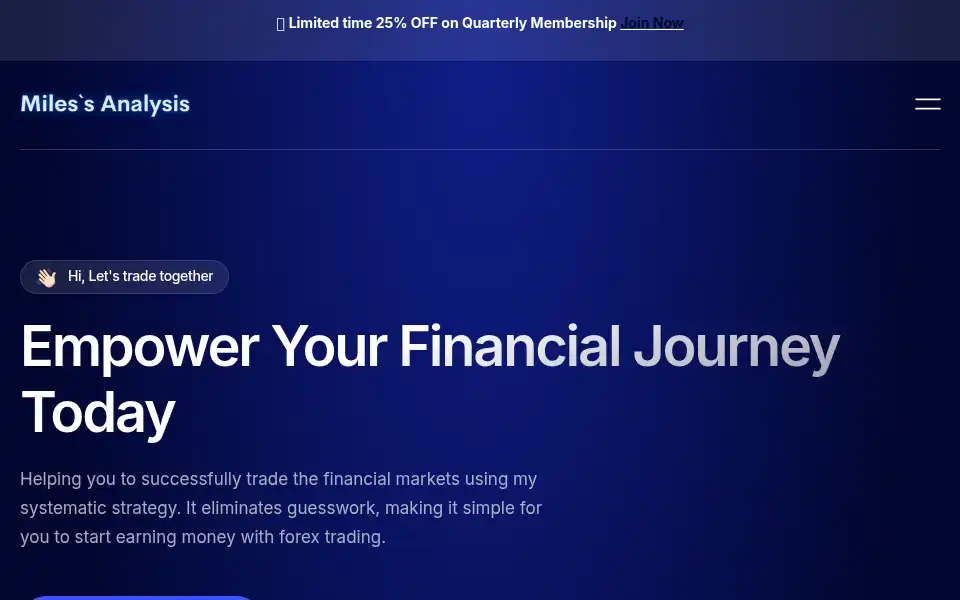 Screenshot of miles-analysis.com