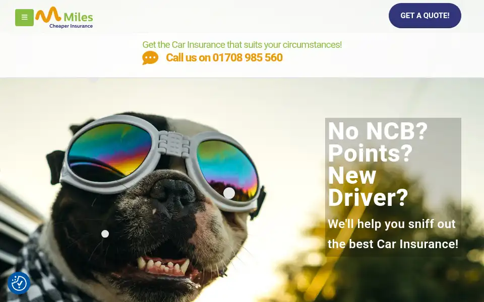 Screenshot of milescheaper.co.uk