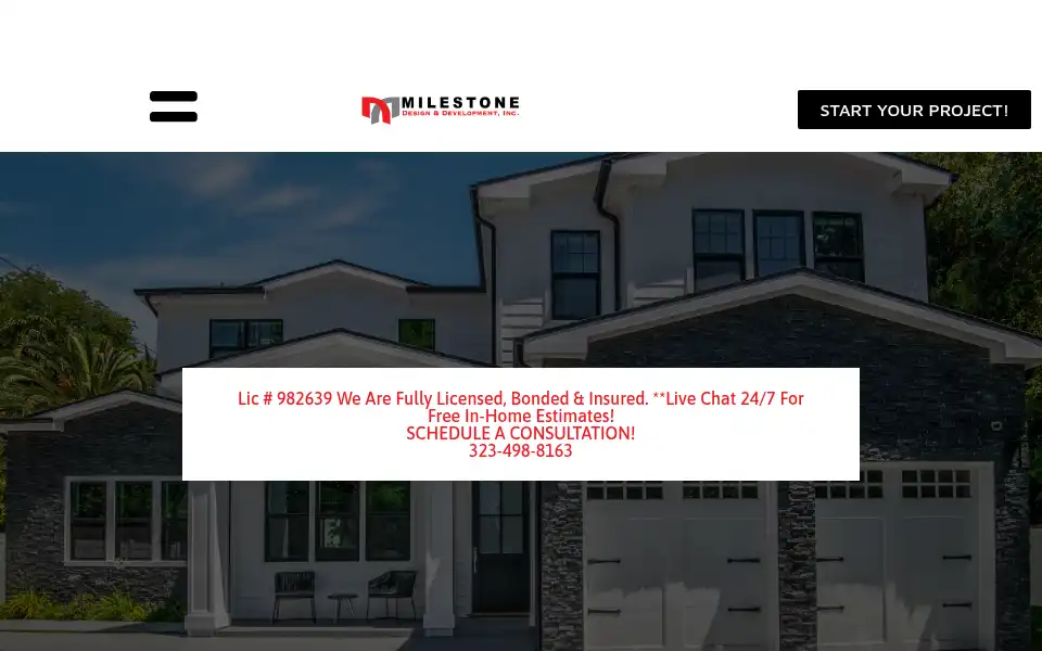 Screenshot of milestonedd.com