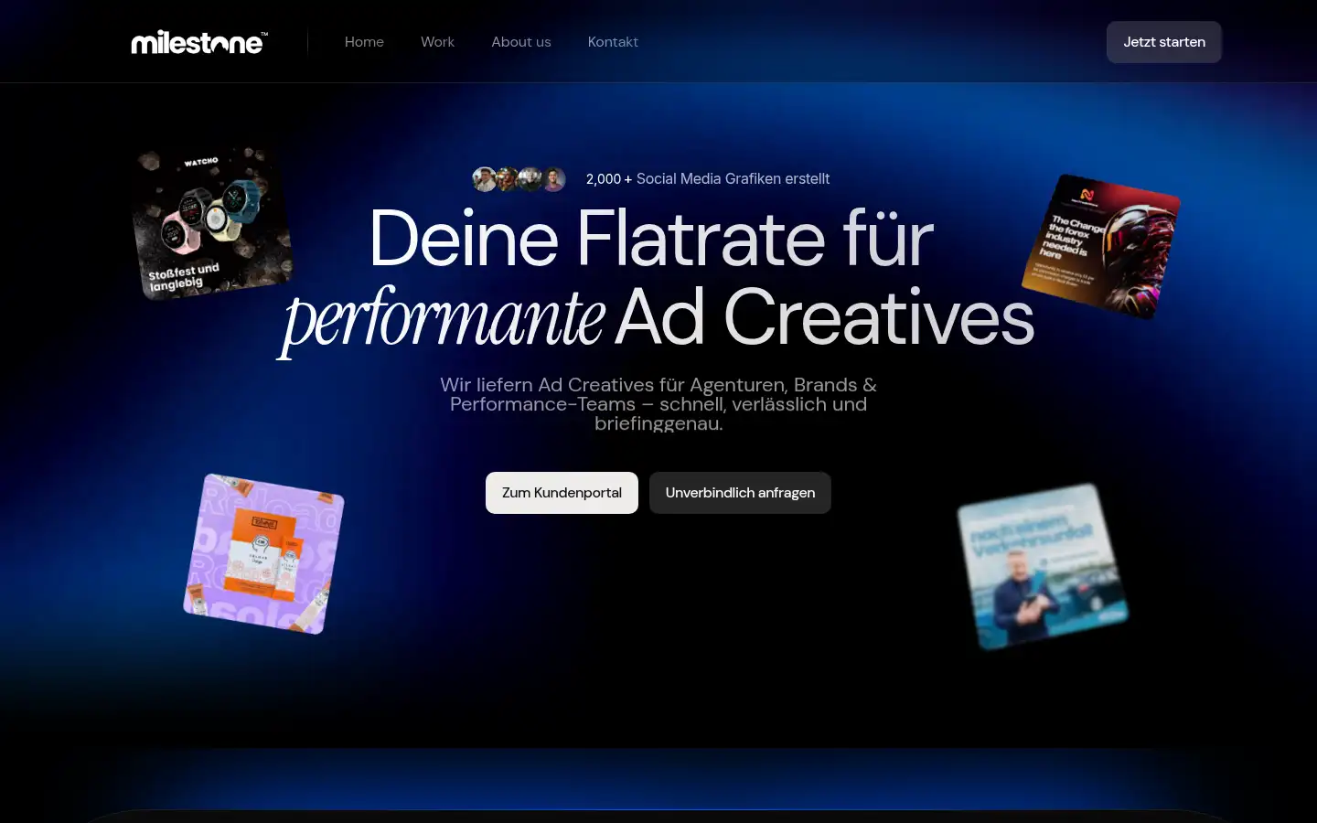 Screenshot of milestonemarketing.de