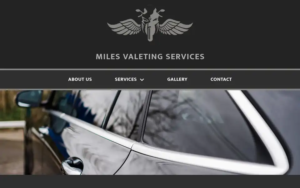 Screenshot of milesvaletingservices.co.uk