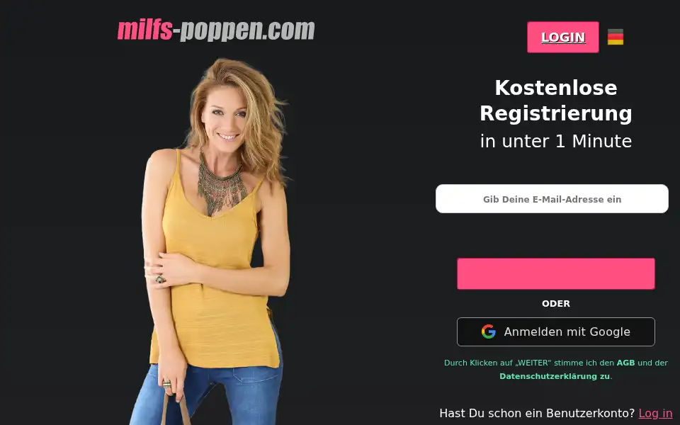 Screenshot of milfs-poppen.com