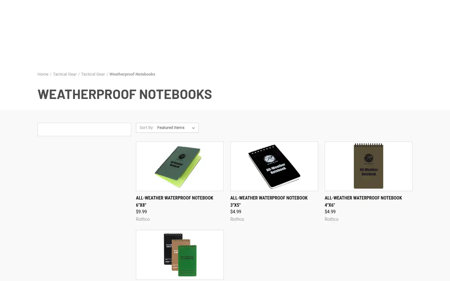 Screenshot of militarydepotusa.com