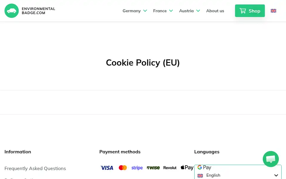 Screenshot of miljoemaerke-europe.dk