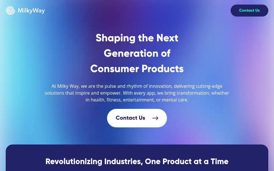 Screenshot of milkywayapps.com